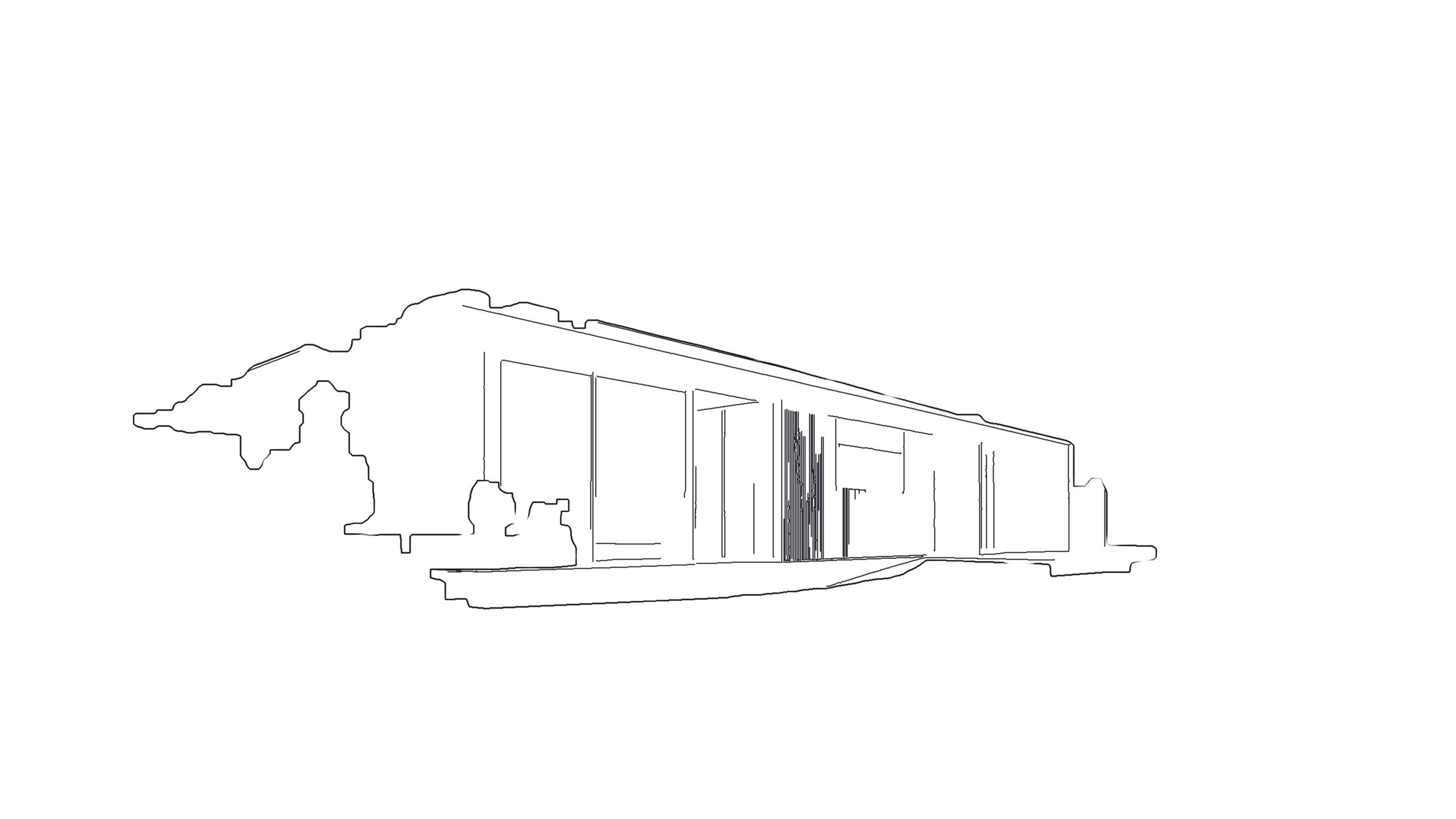El proyecto dibujado sobre el terreno